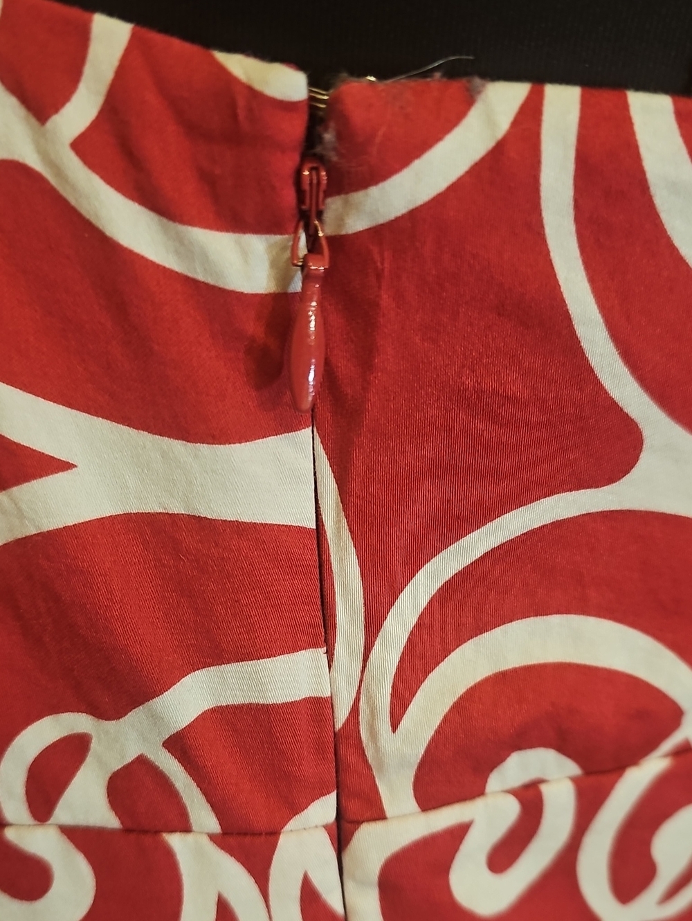 Ann Taylor Fuchsia White Scroll Print Spaghetti Strap Dress Size 10 - Picture 4 of 8